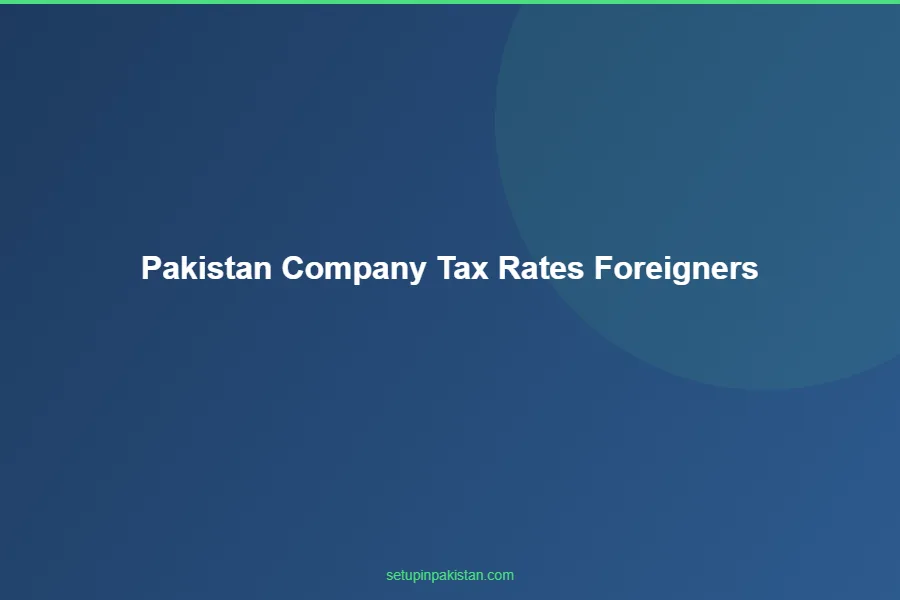 Pakistan Company Tax Rates for Foreigners — Complete Breakdo 3 Cost breakdown chart for pakistan company tax rates for foreigners