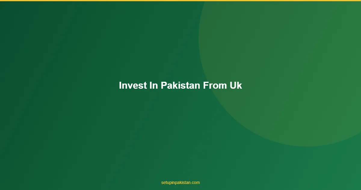 Invest in Pakistan from UK — Company Registration Guide 2026 1 British investor reviewing Pakistan company registration with London and Islamabad dual skyline