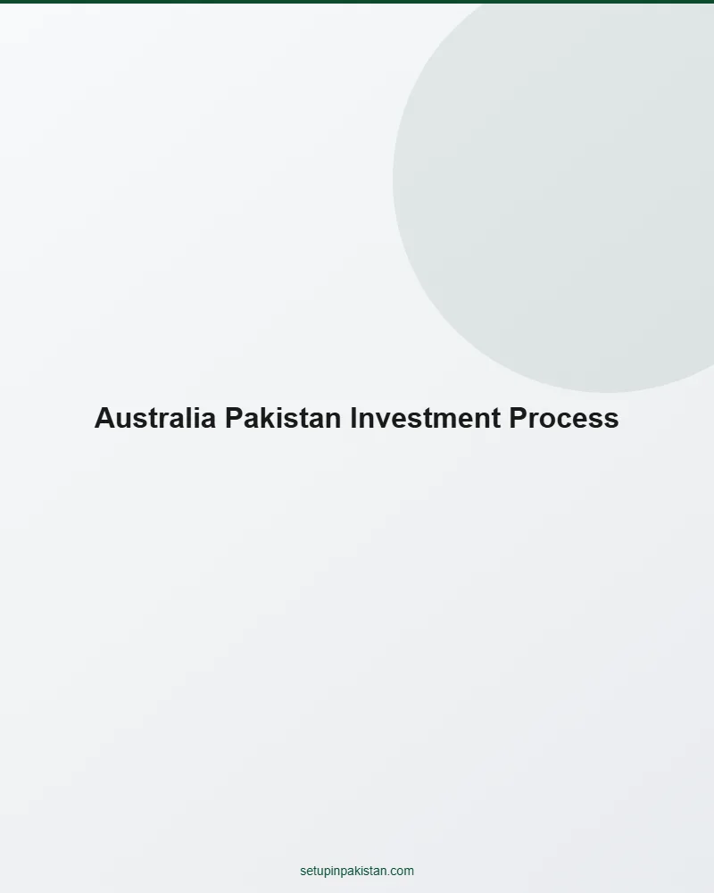 Invest in Pakistan from Australia — Company Registration Gui 2 Step-by-step infographic for Australian investors registering company in Pakistan