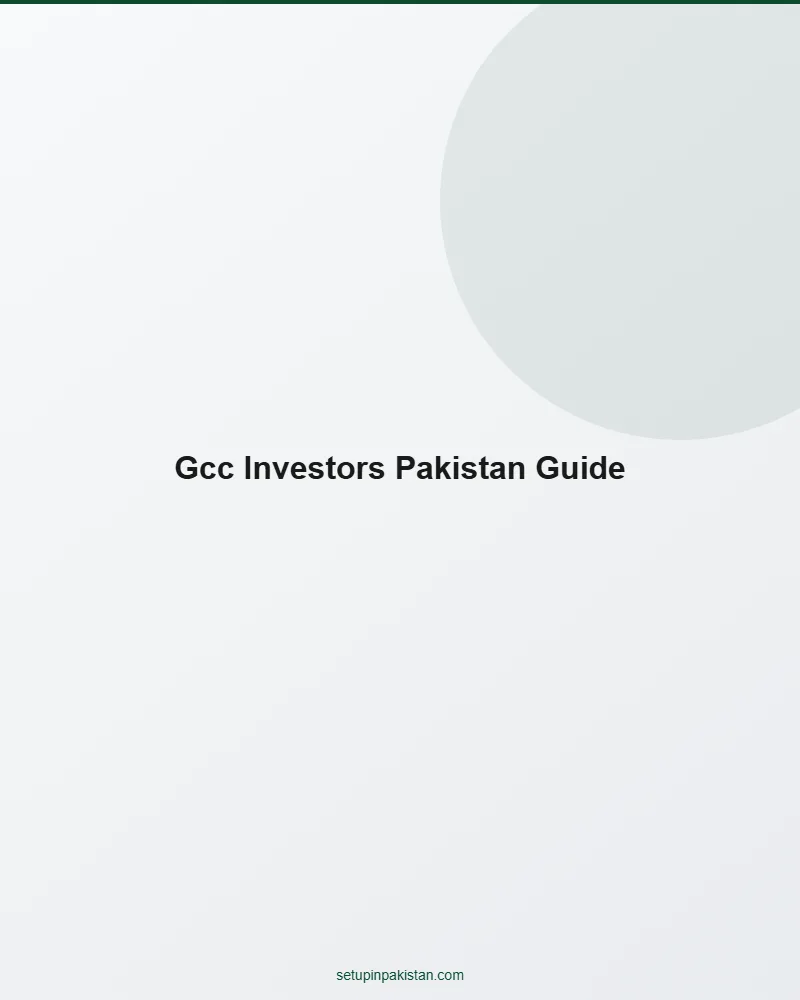 GCC Investors Guide to Pakistan — Post-Disruption Playbook 2 Step-by-step infographic for gcc investors guide to pakistan
