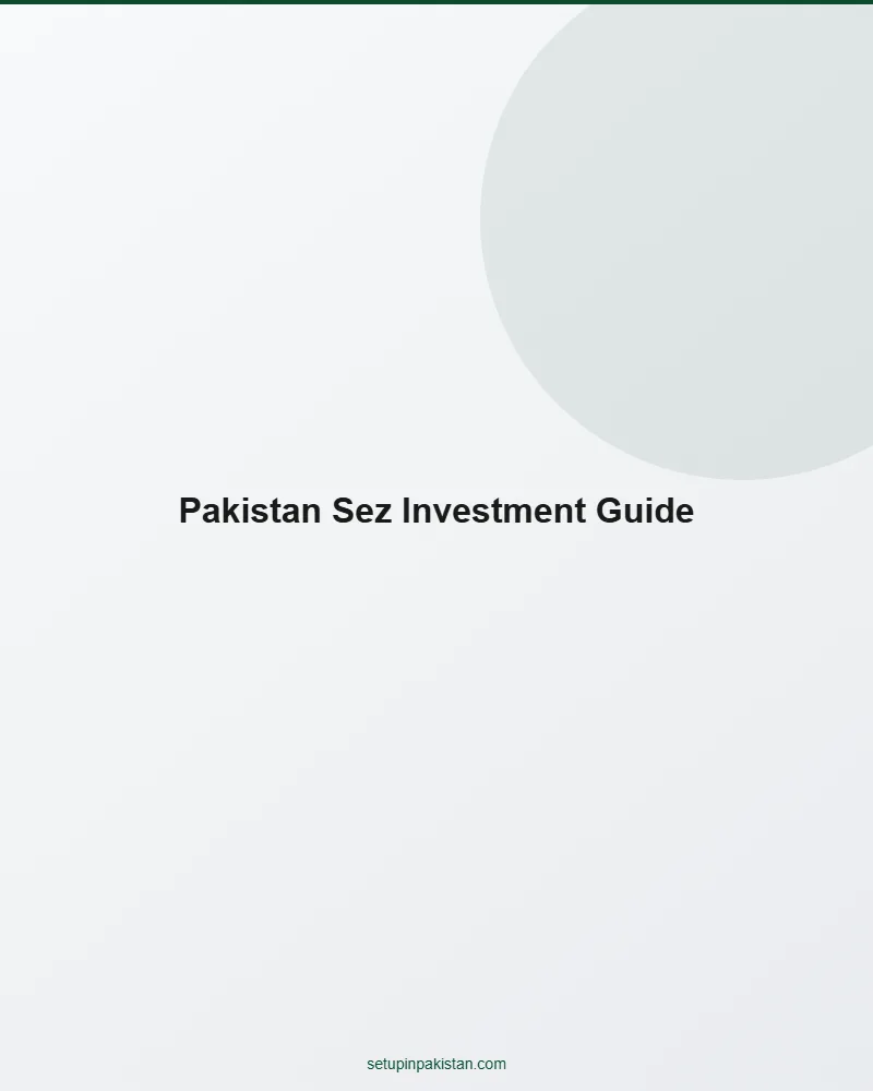Pakistan SEZ Investment Guide — Tax Holidays and Incentives 2 Step-by-step infographic for pakistan sez investment guide