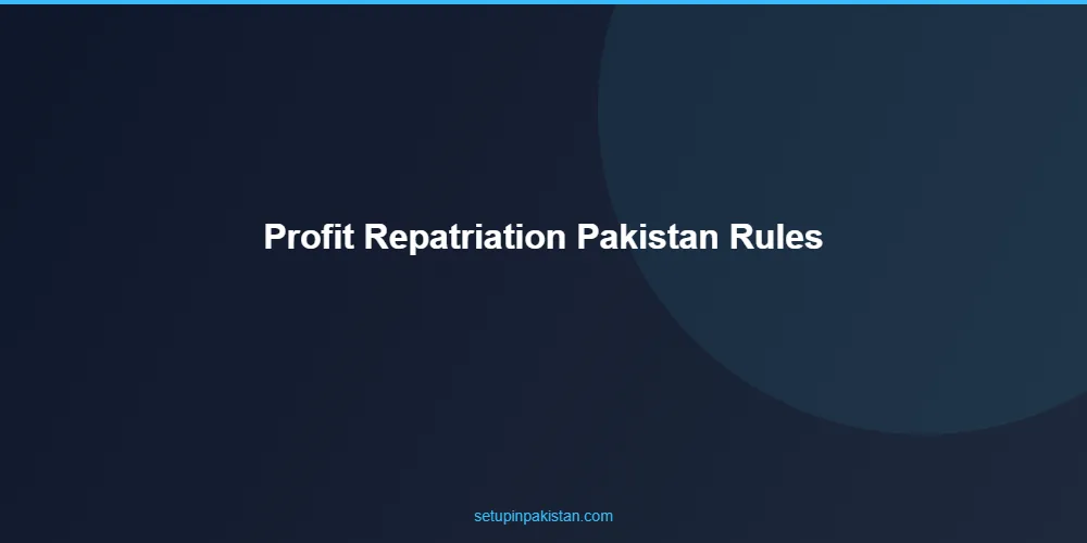 Profit Repatriation from Pakistan — Rules for Foreign Invest 2 Step-by-step profit repatriation from pakistan registration process
